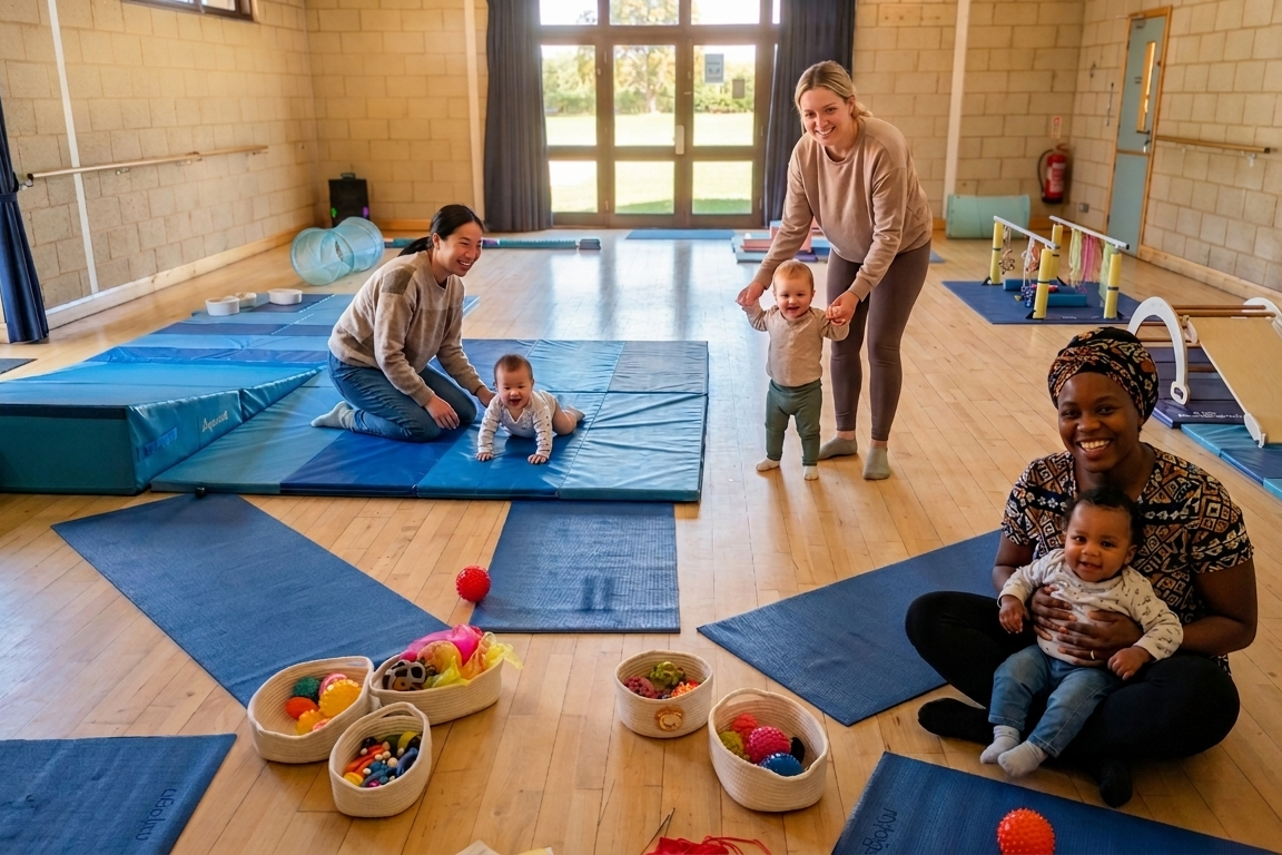 crawling babies & toddlers sensory-motor activites in Cambridge, UK
Girton & Trumpington