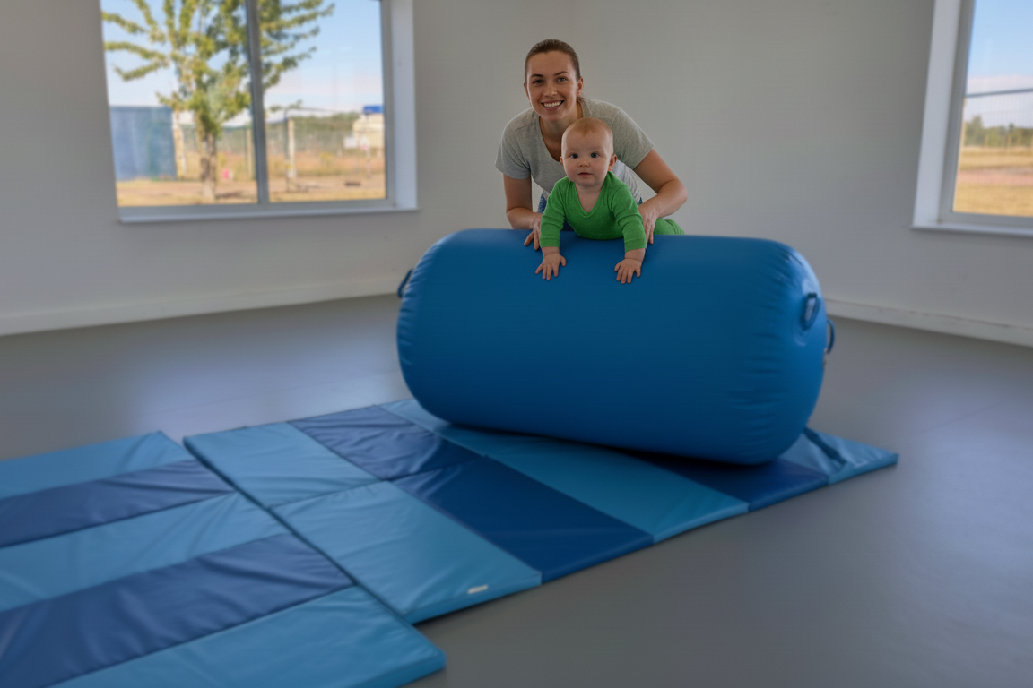 Tummy time support at Bright Moves
